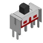 Dailywell_5MS1S102AVS2QES_PCB Slide Switch SPDT On-On 5 A@ 28 V dc Top