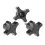 Davies Molding, LLC._2820AU_KNOB 4 ARM 5/16"-18 PHENOLIC