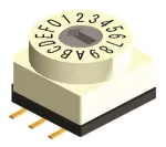 Diptronics_RBM2-16RBVR_Coded Rotary Switches SMD 3X2 TERM 16 STEP FLAT HEAD ACT