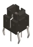 Diptronics_TLL-61BA-S-V-B_Tactile Switches Through Hole 6.1*6.1 (LED Color)