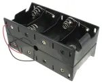 Eagle Plastic Devices_12BH181A-GR_Cylindrical Battery Contacts, Clips, Holders & Springs 8 D W/6 WIRE LDS
