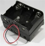 Eagle Plastic Devices_12BH262-GR_Cylindrical Battery Contacts, Clips, Holders & Springs 6 C CELLS W/6 LDS