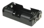 Eagle Plastic Devices_12BH321B-GR_Cylindrical Battery Contacts, Clips, Holders & Springs 2 AA W/SNAPS BLK