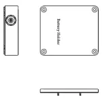 Eagle Plastic Devices_12PH341-IP6-GR_Cylindrical Battery Contacts, Clips, Holders & Springs IP68 4XAA W/COVER