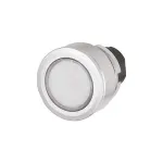 EAO_46-2231.4FK0.000_Switch Actuators Actuator, oe 30.5 mm, oe 35 mm, flush, illuminative, White, Plastic, transparent, round, Silver, Aluminium, Momentary, IP65, IK04
