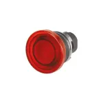 EAO_46-2631.1GE0.000_Switch Actuators Actuator, oe 22.3 mm, oe 38 mm, mushroom-head, illuminative, Red, Plastic, transparent, round, Black, Plastic, Momentary, IP65, IK03