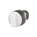 EAO_46-2W28.1CN0.001_Switch Actuators Actuator, oe 22.3 mm, oe 30 mm, illuminative, White, short, round, Black, Plastic, Maintained - Maintained, IP65, IK03