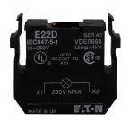 Eaton-Electronics Division_E22D_Industrial Panel Mount Indicators / Switch Indicators LGT UNIT FULL VOLT W/O LAMP