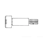 Fascomp Electronic Hardware_FC6934-SS_Screws & Fasteners Socket head shoulder screw, 8-32 Thread X 1-1/2", Stainless Steel