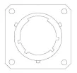 Glenair_M38999/9-25B_Connector Accessories Dummy Stowage Receptacle Straight Aluminum Olive Drab Cadmium Over Electroless Nickel
