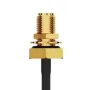 GCT_CAB495RF-0100-A-1_RF Cable Assemblies SMA RA Plug2SMA STRJck R Mt IP67/IP68 6 GHz,100mm, RG178 Brwn