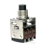 Honeywell_3PB11-H58_Switch Push Button ON Mom 3PDT Round Plunger 5A 250VAC 30VDC Momentary Contact Panel Mount Quick Connect Bulk