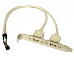 iEi Technology_CB-USB02A-RS_Specialized Cables Dual ports USB cable with bracket, with 2.0mm pitch USB connector;RoHS