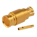 Johnson / Cinch Connectivity Solutions_125-0693-001_RF Connectors / Coaxial Connectors SMPM Female, Flexible/Semi-Rigid .086", Straight Cabled Connector