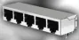Kycon_GSGXHT-NS2-488-457_Conn Modular Jack F 32 POS Solder RA Thru-Hole 32 Terminal 4 Port