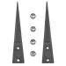 Menda/EasyBraid/Tronex_00-CB-SA-RT_Pliers & Tweezers REPLACEMENT CARBON FIBER TIP ONLY, STRONG FLAT TIP, FINE, STYLE 00