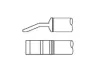 Metcal_PTC-9BL1306R_Soldering Irons TWEEZER CARTRIDGE, BLADE, 6.35MM