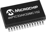 Microchip Technology_DSPIC33AK32MC102-I/SS_Digital Signal Processors & Controllers - DSP, DSC dsPIC33A, FPU, 200MHz, 32K Flash, 8K RAM, MC-PWM, 12-bit ADCs, Op Amps, Comp.