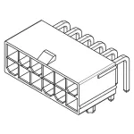 Molex_50-36-1768_Headers & Wire Housings MiniFit JrRA DR/Pegs Tin V-0 4Ckt Tray