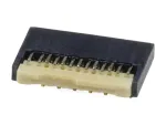 Molex_504754-1140_FFC & FPC Connectors 0.30mm Pitch Easy-On Back Flip FPC Connector with Lock Terminal, High-Temperature Type, LA75 Series, Right-Angle, Surface Mount, Dual Contact Style, 0.75mm Height, 11 Circuits