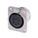 Neutrik Group_NC5FDM3-L-1_XLR Connectors 5P F RECEPT DL1 SER SODER CUPS NCKL/SIL