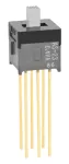 NKK Switches_AS23CP_Slide Switch, DPDT, On-off-on, Solder Terminal, Through Hole-straight,