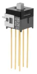 NKK Switches_AS24AV_Switch Slide ON ON ON SP3T Side Slide 0.1A 28VAC 28VDC 0.4VA 50000Cycles PC Pins Bracket Mount/Through Hole
