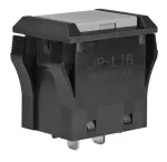 NKK Switches_JPL16B-H_Switch Push Button ON OFF SPST Rectangular Button 16A 250VAC Alternate Contact Solder Lug Panel Mount