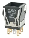 NKK Switches_LB26SKG01-5F24-JF_SWITCH PUSHBUTTON DPDT 0.4VA 28V
