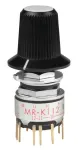 NKK Switches_MRK112-BB_Switch Rotary SP12T 12 Knob Shaft PC Pins 0.1A 28VAC 28VDC 0.4VA