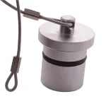 NorComp_822K-DC_CONN DUST COVER SILVER