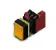 Omron Automation_A22L-CY_Switch Actuators IL PB SQ YELLOW Projection