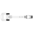 Omron Automation_V320-WR-1M_CBL, RJ50 TO DB15, 1M
