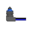Omron Electronic Components_D2EW-B03MR_Basic / Snap Action Switches Ultra Subminiature Basic Switch Pin plunger/Molded lead wires on right-side/SPST-NO/Post