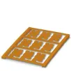 Phoenix Contact_0818878_Conductor marker Sheet orange unlabeled can be labeled with BLUEMARK CLED BLUEMARK LED Plotter Mounting type clip on Cable diameter 2.8-4.4 mm Lettering field 23 mm x 5.5 mm