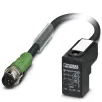 Phoenix Contact_1400787_Sensor/Actuator cable, Plug, straight M12, A-coded, on Valve plug C(8 mm), with 1 LED, connected with Z diode