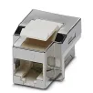 Phoenix Contact_1402606_RJ45 socket insert, modular (Keystone), CAT5e, 8-pos., shielded, socket on socket