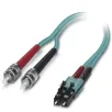 Phoenix Contact_1400702_Assembled FO cable zip cord cable multi-mode fiberglass 50/125 um OM3 plug LC/B-FOC (ST) degree of protection IP20 for installation in cable ducts or control cabinets length 2 m