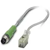Phoenix Contact_1453313_Sensor/actuator cable, 2-position, PUR, gray RAL 7001, Plug straight M8, on Valve connector Festo KMYZ9, with1 LED, cable length 0.3 m