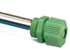 Phoenix Contact_1640728_Panel feed-through with wire exit 1.5 mm2 and 0.5 m Litz wire connecting thread M20, 2-pos.