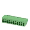 Phoenix Contact_1996100_11 Pos Spring Cage Terminal Block, 7.62mm, 41A, 600V, Green