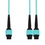 ProLabs_C-16FMPO-2MPO6M5OM4P_Amphenol 6m MPO-16 to 2xMPO Aqua OM4 OFNP (Plenum-Rated) 16-Strand MMF Fiber Fanout Cable