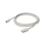 ProLabs_USB2LGT3MW-C_USB Cables / IEEE 1394 Cables 3m (9.8ft) USB-A 2.0 Male to Lightning Male Sync and Charge White Cable