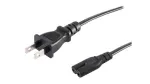 Same Sky_AC-C7-G JP_AC Power Cords AC Cord Japan, C7 for C8 inlet, VCTFK 0.75MM/2, 2M, Dark Gray
