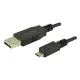 Same Sky_CBLT-UA-MUB-1_USB Cables / IEEE 1394 Cables USB Cable, Type A Plug to Micro B Plug, USB 2.0, 28 AWG, 1M, Black, TPE