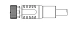Same Sky_CDM816-06A-01FST-3M-67_Circular Metric Connectors Female Plug Blunt Cut Cable 6 Pins 30 V 1.5 A Screw Copper Alloyx 1.0 3 M 26 AWG