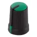 Same Sky_SPK-003B_Knobs & Dials Black/Green Top, Plastic