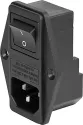 SCHURTER_4304.6050_Power Entry Module Unfiltered M 3 POS 250VAC 10A Switch/Fuse ST 1 Port