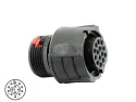 Souriau_CL1F2200_Connector Accessories Unsealed Plug Housing 14 POS For Female Contacts Thermoplastic