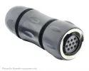 Souriau_UTGX6JC12E10SX_Standard Circular Connector Plug, with cable gland backshell, with 10 female solder contacts, IP68/69K in unmated conditions, keying X